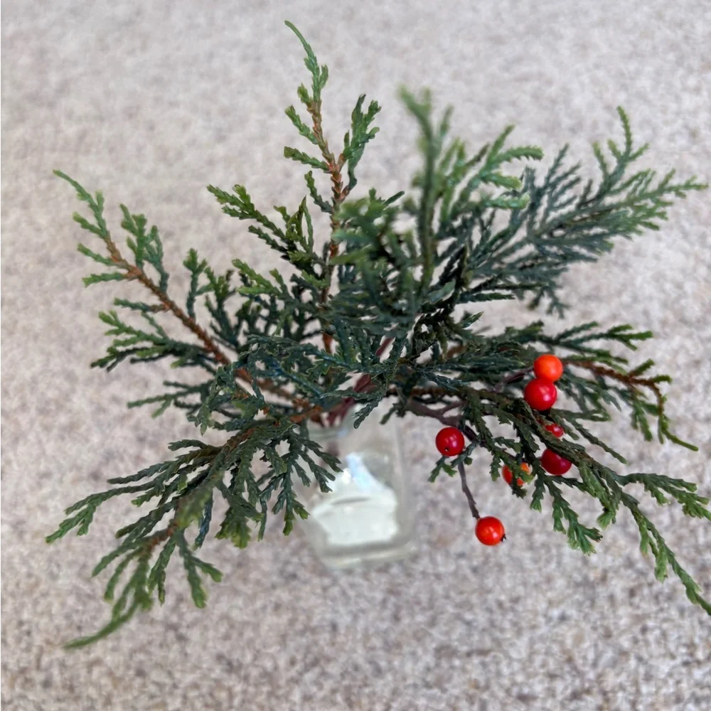 Artificial Plant Home Decor Evergreen Greenery Clear Glass From Target